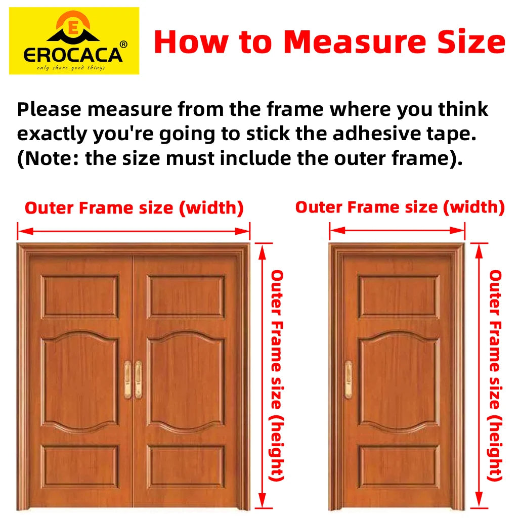 EROCACA Black Magnetic Screen Door Double Opening Mosquito Mesh Net Curtain with Magnet Hands Free Entry Great for Pet and Kid