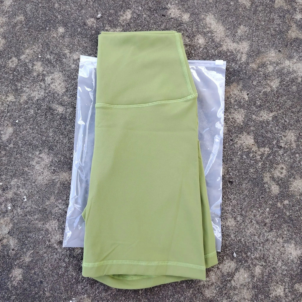 Solid Color Women Fitness Sports Short High Waist Yoga Short Leg Cycling Comprehensive Training Jog Squat Proof Internal Pocket