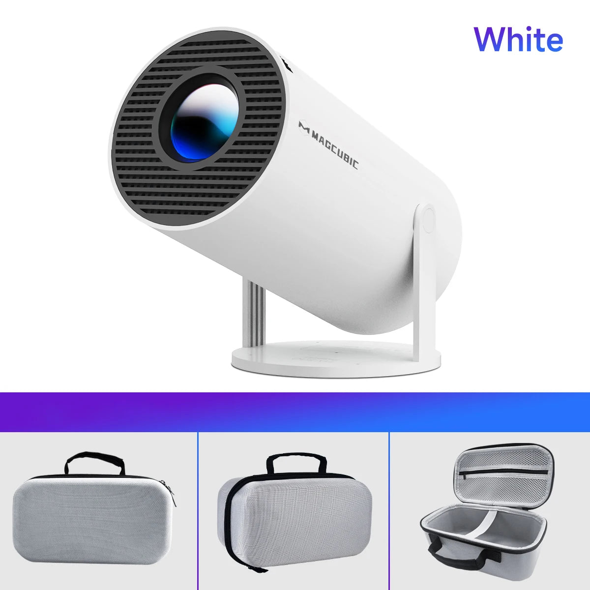 Proyector Portátil 4K Magcubic HY300 Pro – Android 11, WiFi6, Bluetooth 5.0 | Cine en Casa y Exterior