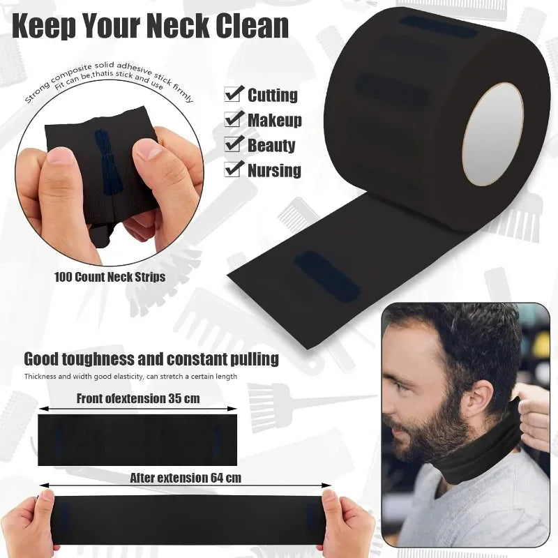 WANMEI Barber Cloak Set with Dust Removal Brush and Comb Professional Barber Accessories Clean Supplies Salon Haircut Styling