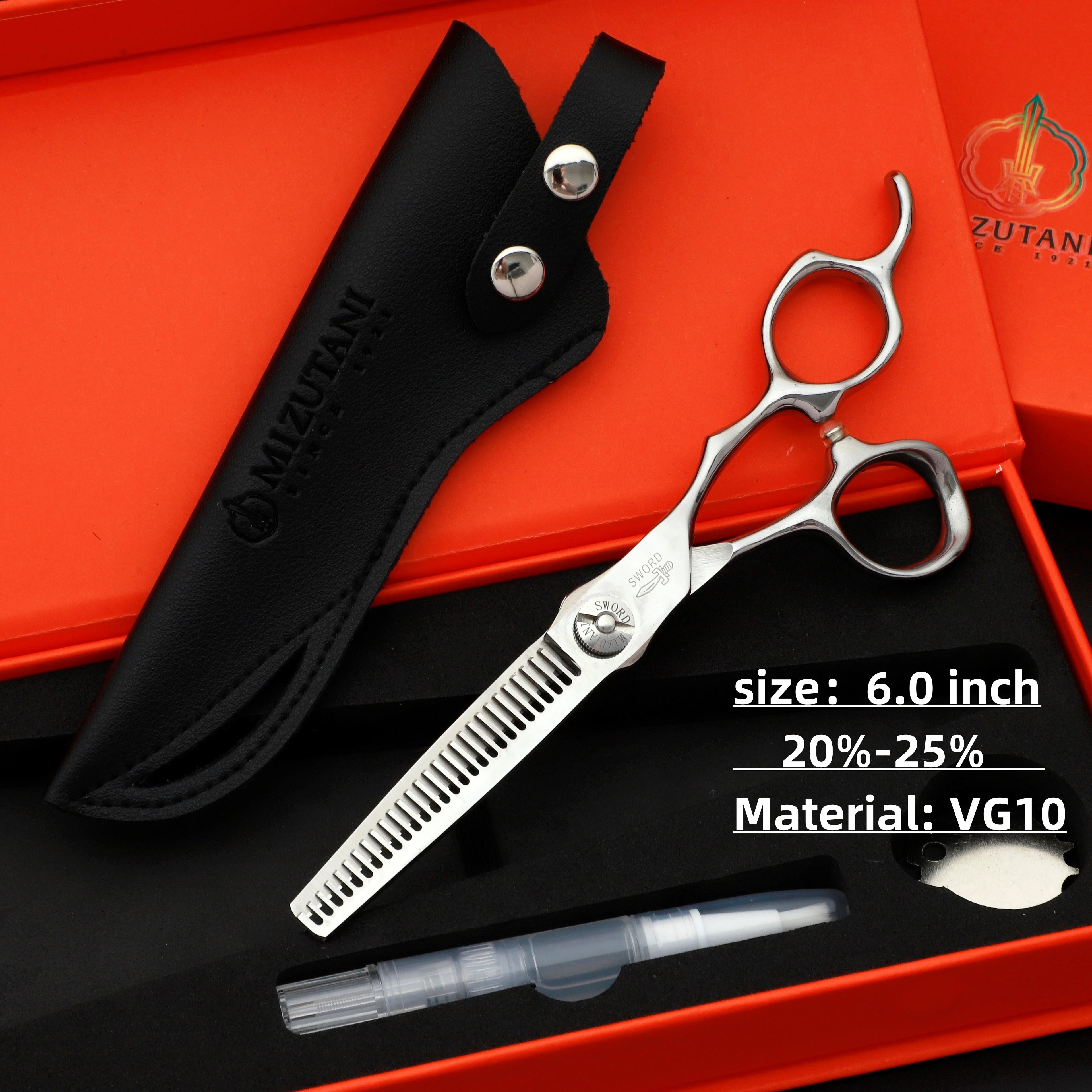 Hairdressing Scissors Professional Barber Scissors 6.0 Inch Scissors VG10 Material Professional Barber Scissors