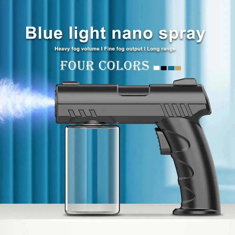 280ml Barber Sprayer Bottle USB Nano Blue Light Steam Spray Garden House Watering Bottle NEW StyleWireless Sprayer