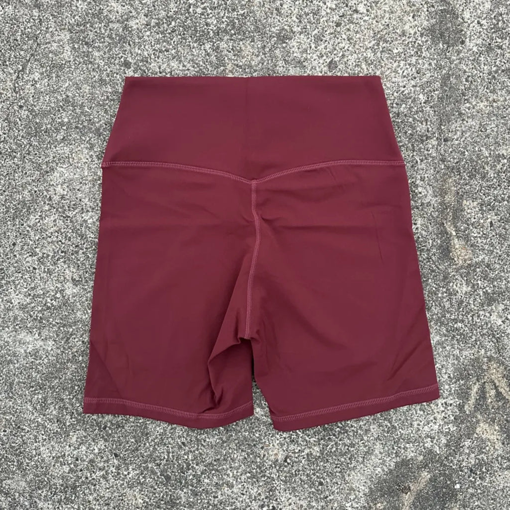 Solid Color Women Fitness Sports Short High Waist Yoga Short Leg Cycling Comprehensive Training Jog Squat Proof Internal Pocket