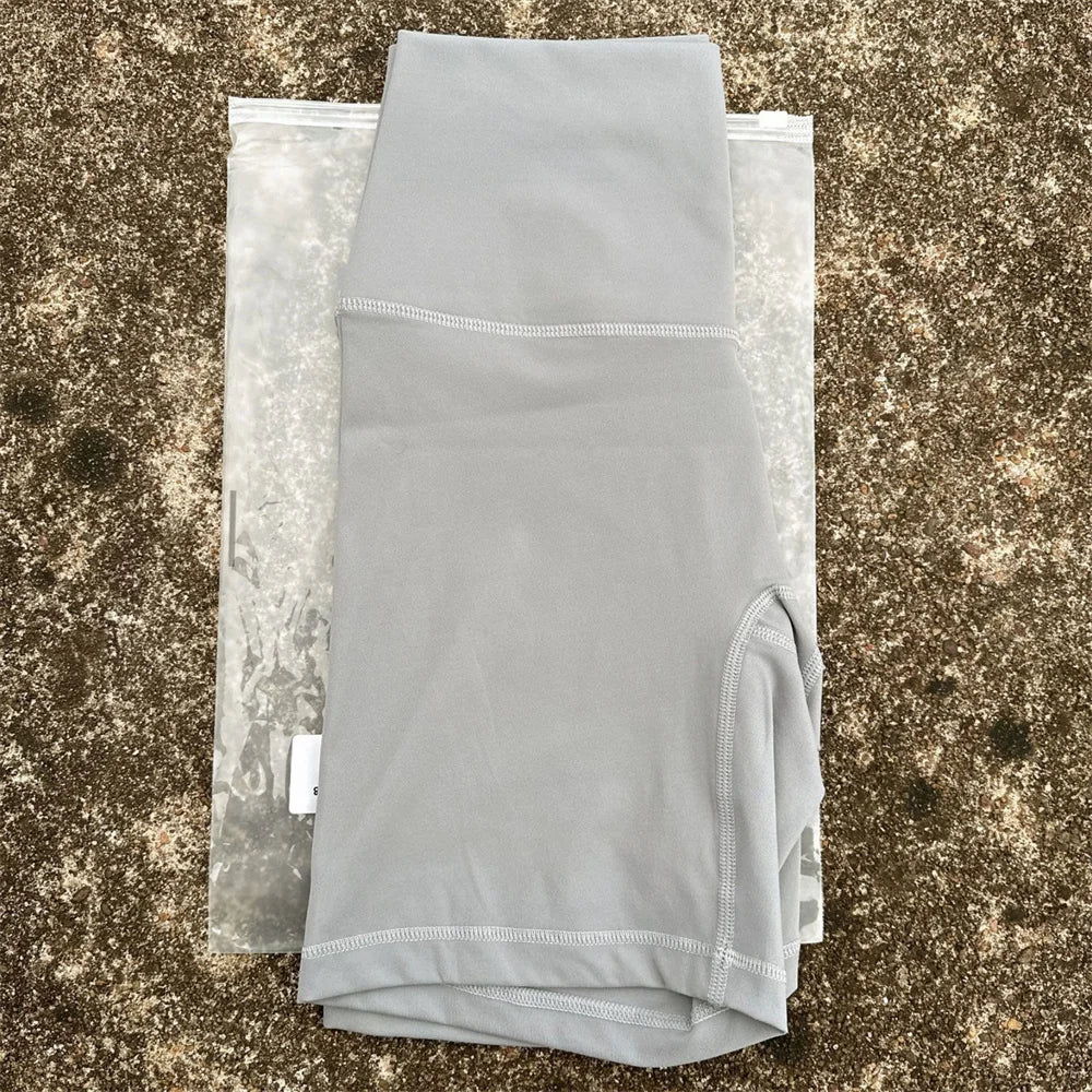 Solid Color Women Fitness Sports Short High Waist Yoga Short Leg Cycling Comprehensive Training Jog Squat Proof Internal Pocket