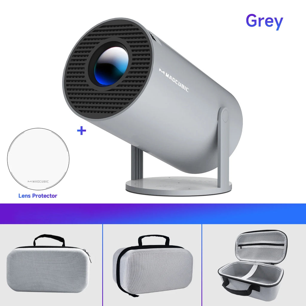 Proyector Portátil 4K Magcubic HY300 Pro – Android 11, WiFi6, Bluetooth 5.0 | Cine en Casa y Exterior