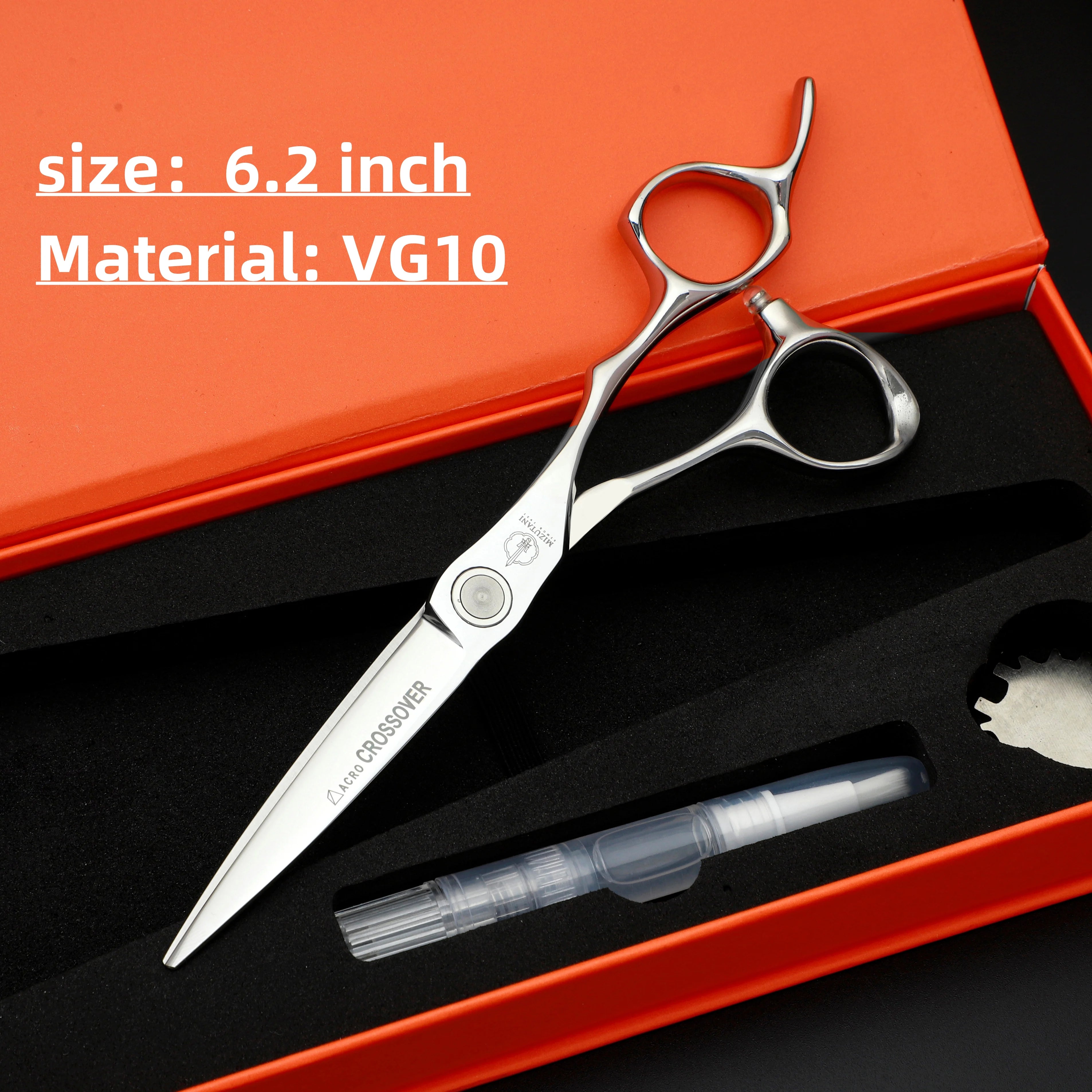 Hairdressing Scissors Professional Barber Scissors 6.0 Inch Scissors VG10 Material Professional Barber Scissors