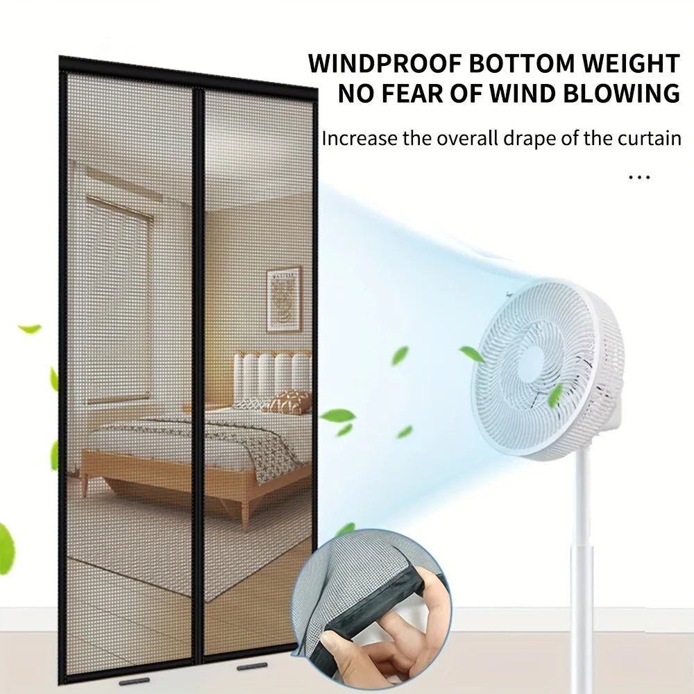 Mosquito Net Door Curtain Screen Magnets Mesh Magnetic Window Curtains Anti Fly Insect Sandfly Mosquitoes Home House Bedroom