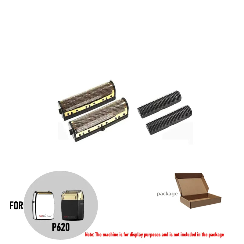 POP Barbers P620 11000RPM Black Gold Whitening Device Oil Head Gradient Bald Artifact Hair Salon Special Trimming Shaver