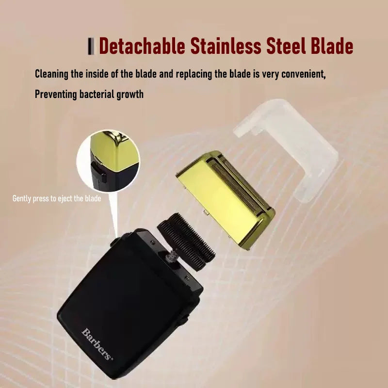 POP Barbers P620 11000RPM Black Gold Whitening Device Oil Head Gradient Bald Artifact Hair Salon Special Trimming Shaver
