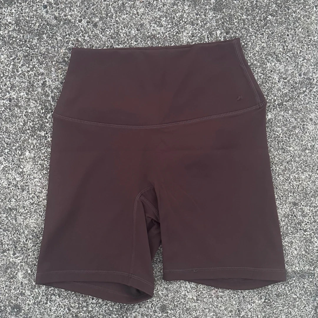 Solid Color Women Fitness Sports Short High Waist Yoga Short Leg Cycling Comprehensive Training Jog Squat Proof Internal Pocket