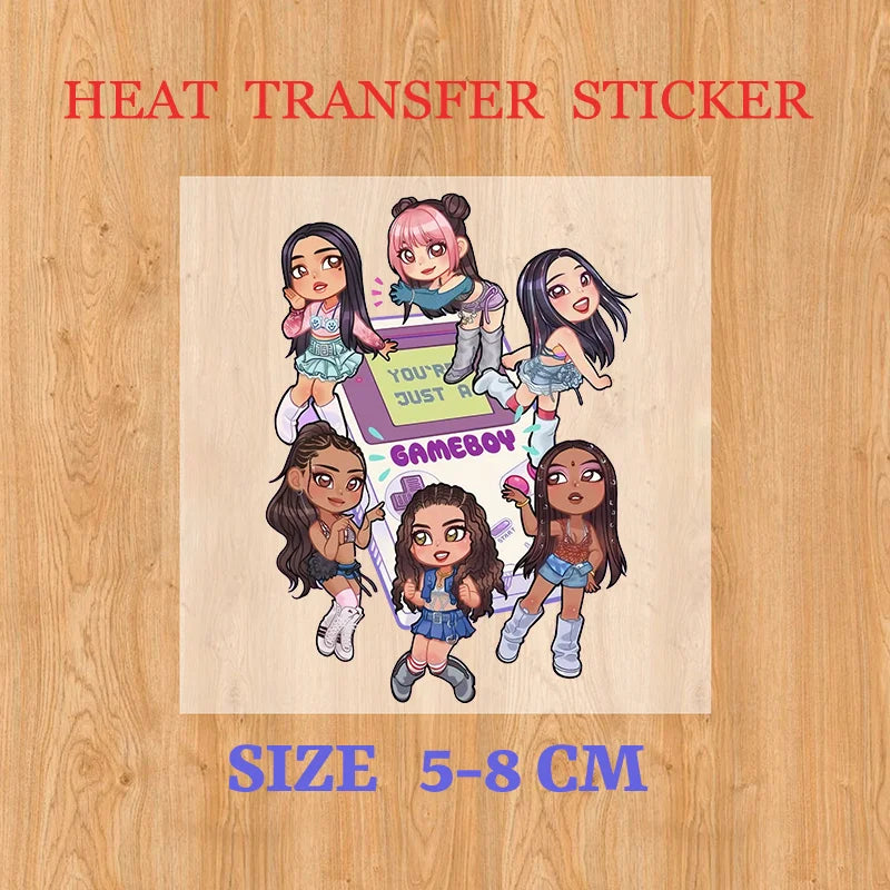 750ML Kpop Katseye Gradient Color Water Cup Popular Cartoon Print Girls Drinking Bottle Women Outdoor Portable Strawing Bottles