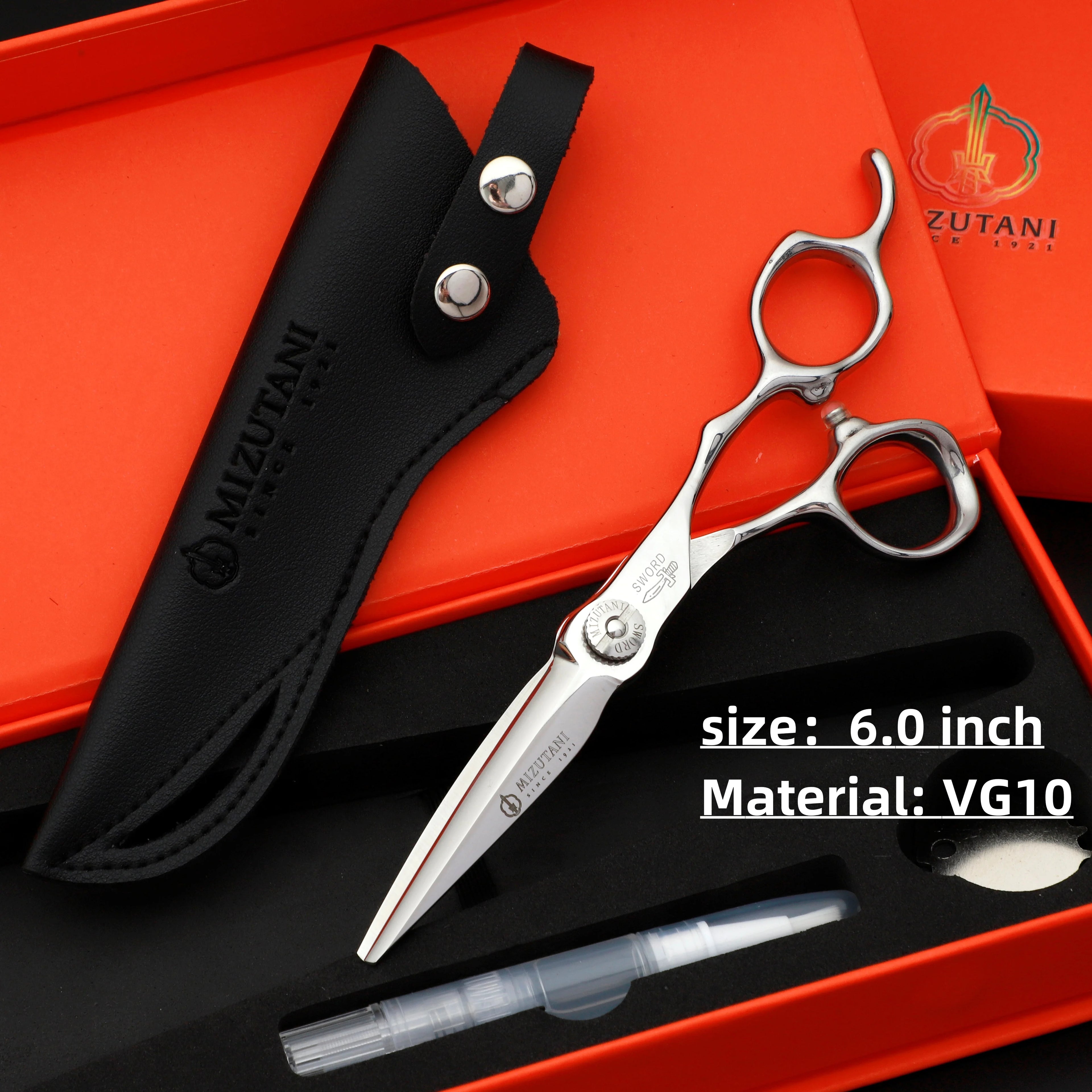 Hairdressing Scissors Professional Barber Scissors 6.0 Inch Scissors VG10 Material Professional Barber Scissors