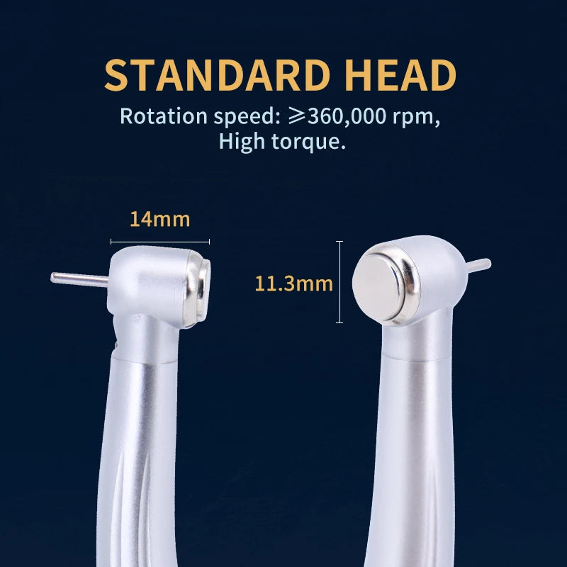 LED Dental High Speed Handpiece Dentist Tips Air Turbine B2 M4 Push Button Ceramic Bearing Handpiece