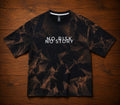 Camiseta Oversize No Risk No Story - Negro Tie-Dye
